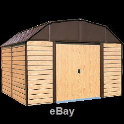 Arrow Storage Products Woodhaven Steel Storage Shed, 10 ft. X 9 ft