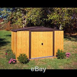 Arrow Storage Products Woodlake Steel Storage Shed, 10 ft. X 8 ft