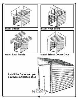 Arrow Storage YS410 4' x 10' Yardsaver Shed