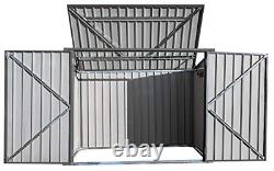 Arrow Storboss 6 X 3 Ft Steel Storage Horizontal Shed, Charcoal