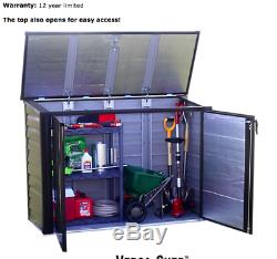 Arrow Versa-Shed Locking Horizontal Storage Shelter 37H x 27 W x 22L NEW