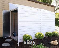 Arrow Yardsaver Compact Galvanized Steel Storage Shed with Pent 4' x 10