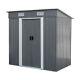 Bahom Horizontal Outdoor Storage Shed 4x6 Ft, Lockable Organizer For Garden