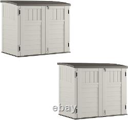 BMS2500 53 X 31.5 X 45.5 Horizontal 34 Cubic Feet Resin Outdoor Storage Shed wit