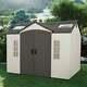 Backyard Storage Shed Garage Tool Kit Patio Deck Garden Lawn Building 8' X 10