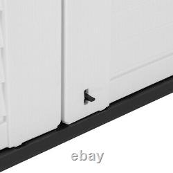 Backyard Yard Garden Patio-Store Horizontal Storage Shed Cabinet HDPE 34 cu. Ft