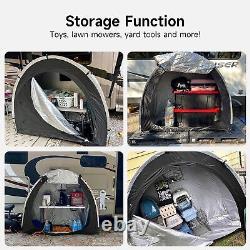 Better Quality? Dikutar Outdoor Bike Storage Shed Tent, Portable S, Black