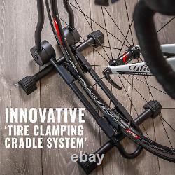 Bike Stand for 1 Bicycle Floor Parking Rack for Garage or Home (New Version)