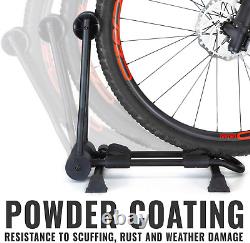 Bike Stand for 1 Bicycle Floor Parking Rack for Garage or Home (New Version)