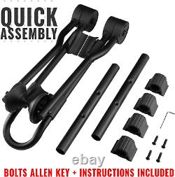 Bike Stand for 1 Bicycle Floor Parking Rack for Garage or Home (New Version)
