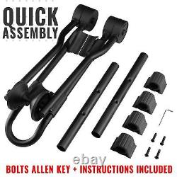 Bike Stand for 1 Bicycle Floor Parking Rack for Garage or Home (New Version)