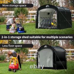 Bike Storage Tent, Outdoor 8×7×6.3ft Large 2-in-1 Portable Shed More 30% Top