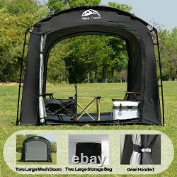 Bike Storage Tent, Outdoor 8×7×6.3ft Large 2-in-1 Portable Shed More 30% Top