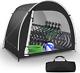 Bike Storage Tent Sheds Outdoor Storage Waterproof, Upgraded 6.56x4.92x5.58ft