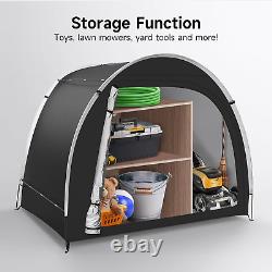 Bike Storage Tent Sheds Outdoor Storage Waterproof, Upgraded 6.56X4.92X5.58Ft