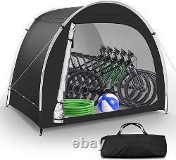 Bike Storage Tent Sheds Outdoor Storage Waterproof, Upgraded 6.56X4.92X5.58Ft