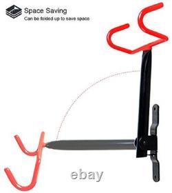 Bike Wall Mount Bike Hanger 2 Pack Foldable Bicycle Storage Horizontal Bike