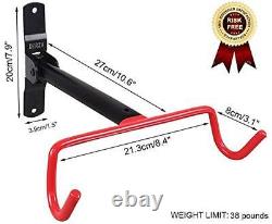 Bike Wall Mount Bike Hanger 2 Pack Foldable Bicycle Storage Horizontal Bike