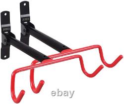 Bike Wall Mount Bike Hanger 2 Pack Foldable Bicycle Storage Horizontal Bike Rack