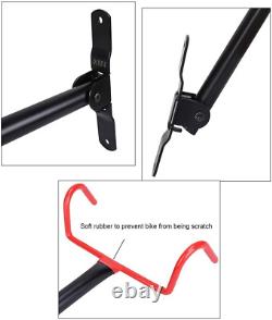 Bike Wall Mount Bike Hanger 2 Pack Foldable Bicycle Storage Horizontal Bike Rack