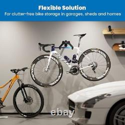 Bike Wall Mount Hook, Horizontal Indoor Bike Rack for Home Garage Shed, Space