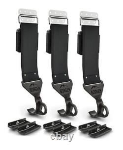 Bike Wall Mount Horizontal for E-Bikes, MTB & Road Bicycle Wall Set of 3 Black