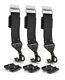 Bike Wall Mount Horizontal For E-bikes, Mtb & Road Bicycle Wall Set Of 3 Black