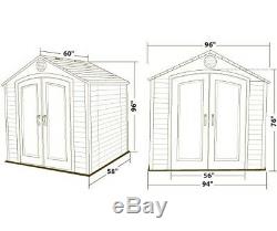 Brand New Lifetime Products 6418 Outdoor Storage Shed 8 x 5 ft. Storage Building