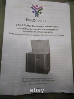 Build-Well 5 x 3 ft. Metal Horizontal Storage Shed With Floor Selling For Parts