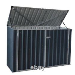 Build-Well 7694235 6 x 3 ft. Metal Horizontal Storage Shed without Floor Kit