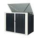 Costway 6x3ft Horizontal Storage Shed 68 Cubic Feet For Garbage Cans Tools