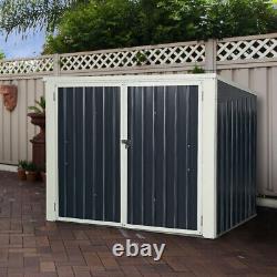 Costway 6X3ft Horizontal Storage Shed 68 Cubic Feet For Garbage Cans Tools