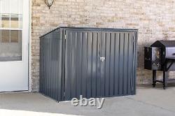 Cover-It 6x3 Metal Outdoor Storage Shed with Lockable Doors for Trash Cans/Bikes