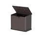 Duramax Deck Boxes 49 Horizontal Storage Shed Weather Protection Resin Brown