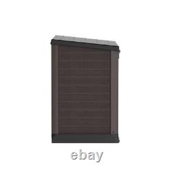 DURAMAX Deck Boxes 49 Horizontal Storage Shed Weather Protection Resin Brown
