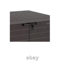 DURAMAX Deck Boxes 49 Horizontal Storage Shed Weather Protection Resin Brown