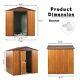 Deep Metal Storage, Woodgrain Horizontal Siding, Sliding Doors And Padlocks