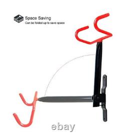 Dirza Bike Wall Mount Bike Hanger 2 Pack Foldable Bicycle Storage Horizontal