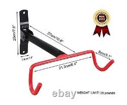 Dirza Bike Wall Mount Bike Hanger 2 Pack Foldable Bicycle Storage Horizontal