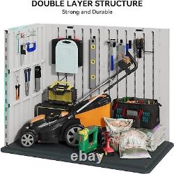Double-Wall Panels Tool Shed with Versatile Storage Solutions Easy Assembly