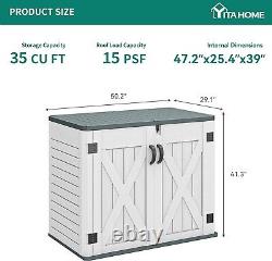 Double-Wall Panels Tool Shed with Versatile Storage Solutions Easy Assembly