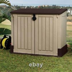 Douglas 4 ft. W x 2 ft. D Plastic Horizontal Garbage Shed