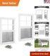 Durable 2-pack Shed Windows 18 X 27 With Vertical Slider & Fiberglass Screen