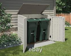 Durable Outdoor Storage Horizontal Utility Shed with Floor 53 x 31.5 x 45.5