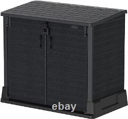 Duramax Storeaway 29Dx52Wx43.3H, Resin Horizontal Outdoor Storage Shed Gray