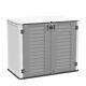 East Oak Outdoor Storage Shed 4 X 3.4 Ft Cabinet Witho Shelf 34cu. Ft Horizontal