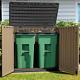Extra Large Outdoor Horizontal Storage Shed 4.5x4ft Resin Tool Sheds