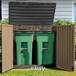 Extra Large Outdoor Horizontal Storage Shed 4.5X4Ft Resin Tool Sheds