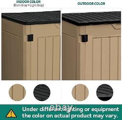 Extra Large Outdoor Horizontal Storage Shed 4.5X4Ft Resin Tool Sheds