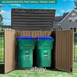 Extra Large Outdoor Horizontal Storage Shed, 4.5x4ft Extra Large-4.5x4ft Brown